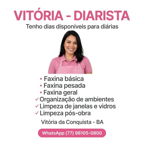 Agenda aberta para faxinas de finais de ano 