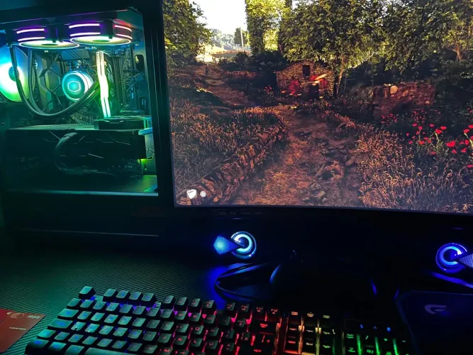 Computador Gamer, AMD Ryzen 7 5800X3D, GeForce RTX 4070 Ti 12GB, 32GB DDR4, SSD M.2 1TB