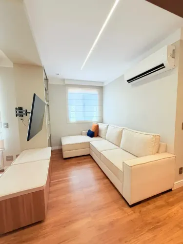 COND DUETS MOBILIADO - Apartamento de luxo com 2 quartos sendo 1 suite, sala estendida -