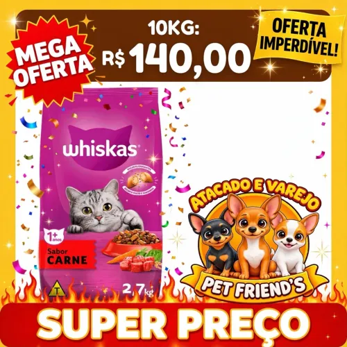 Ração Whiskas mega oferta