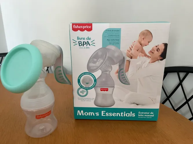 Extrator de Leite Manual Fisher-Price Mom?s Essentials Livre de BPA com Frasco