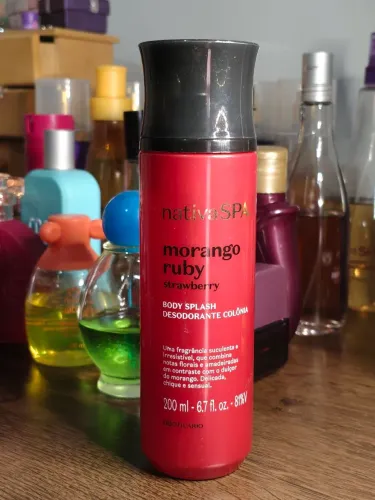 Body Splash Nativa SPA Morango Ruby 200 ml Perfume O Boticário