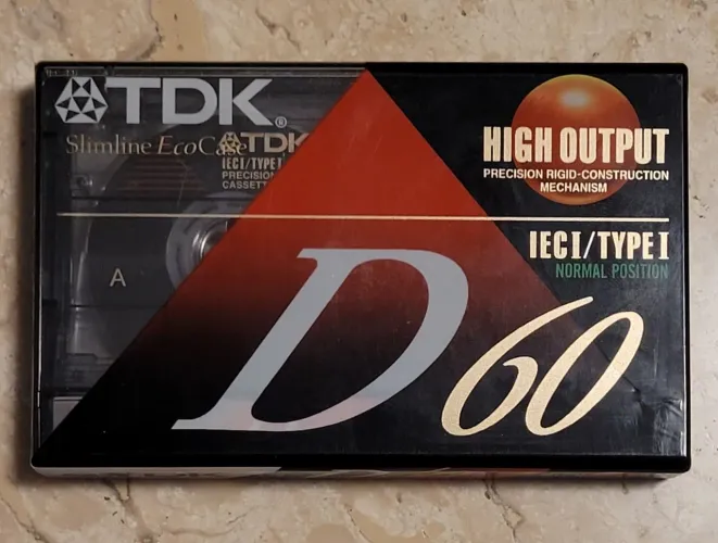 Fita K7 TDK D60 nova lacrada Descontos para 2 e 3 unidades <br>