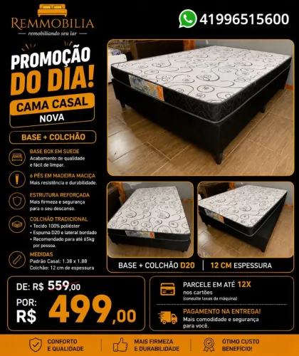 CAMA BOX CASAL NOVO ENTREGAMOS / PROMOÇÃO