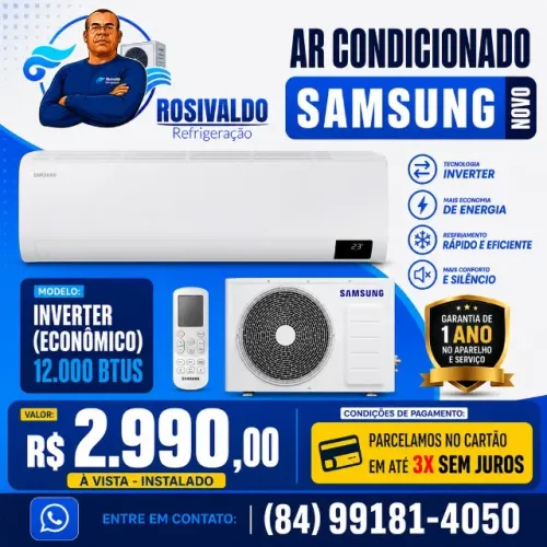 Ar Condicionado Samsung Inverter 12.000 BTUs