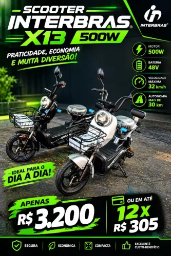 Scooter Elétrica x13 500w
