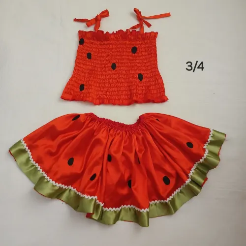 Fantasia Melancia Infantil  tam 3/4