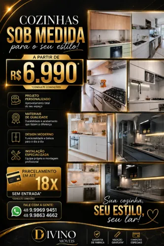 Cozinhas sob medida à partir de