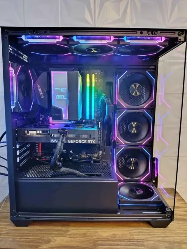 Configuração Processador ryzen 5 5500 Placa mãe aorus elite b550 ax V2 Memória superframe