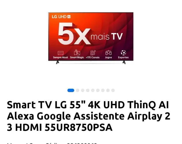 Venda de TV com avaria para retirada de peças.