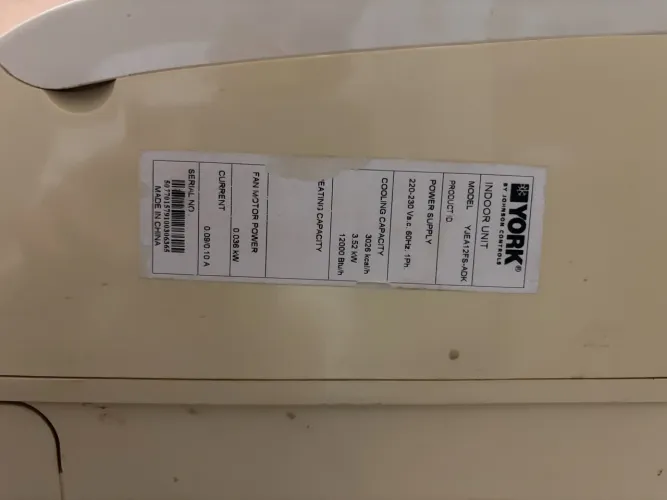 Ar Condicionado York 12000 BTU