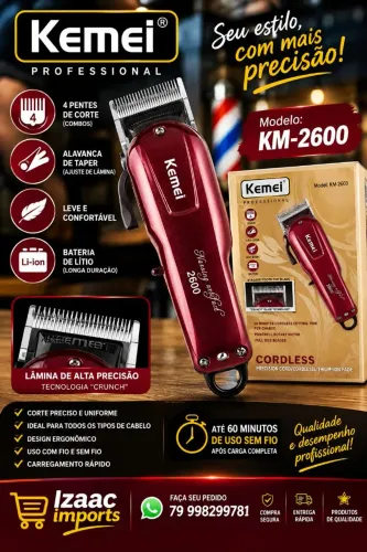 Máquina profissional pra corte de cabelo