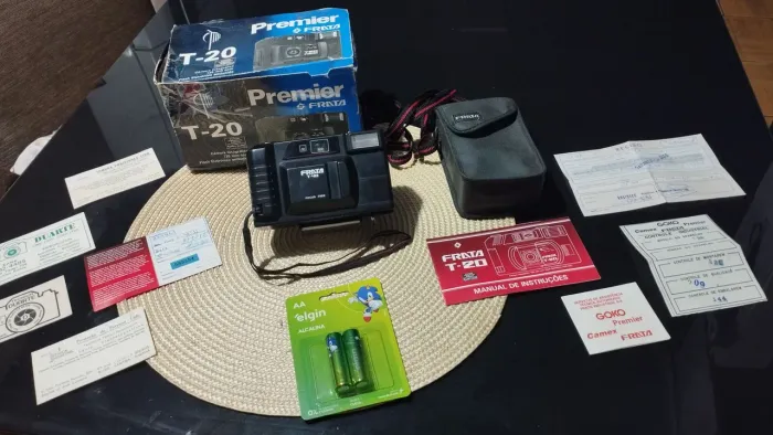 Câmera Premier Frata Modelo T-20 completa pra colecionador R$:150 Reais
