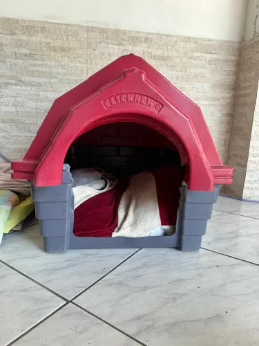 CASINHA PARA CACHORRO MÉDIO/GRANDE + ACESSÓRIOS