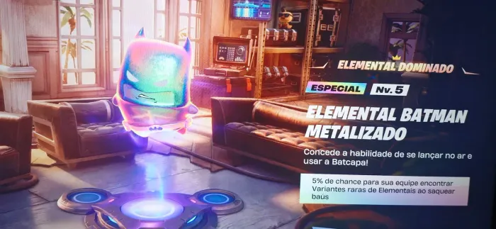 Elemental Batman Metalizado - Fortnite