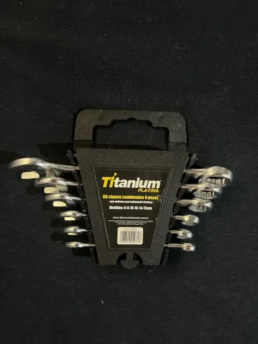 Kit Chaves Combinadas 6 Peças Titanium Platina