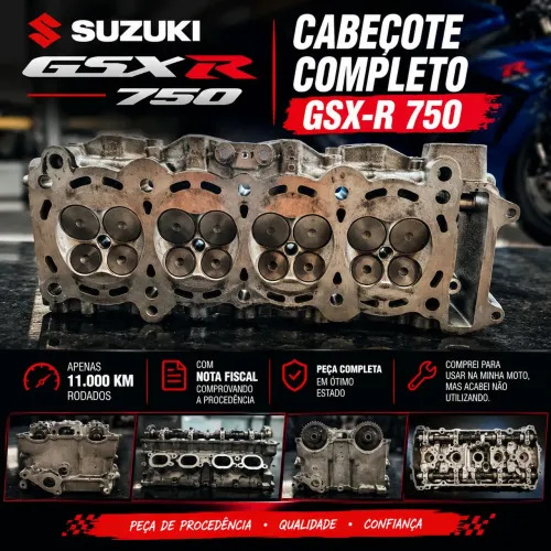 ? CABEÇOTE COMPLETO SUZUKI GSX-R 750(SRAD)