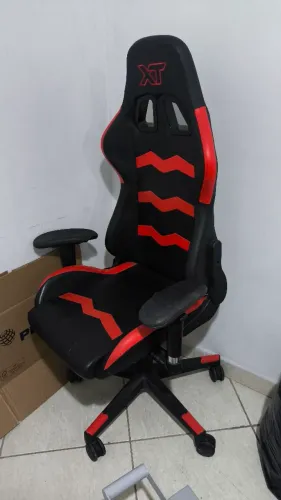 CADEIRA GAMER XT PRETA E VERMELHO