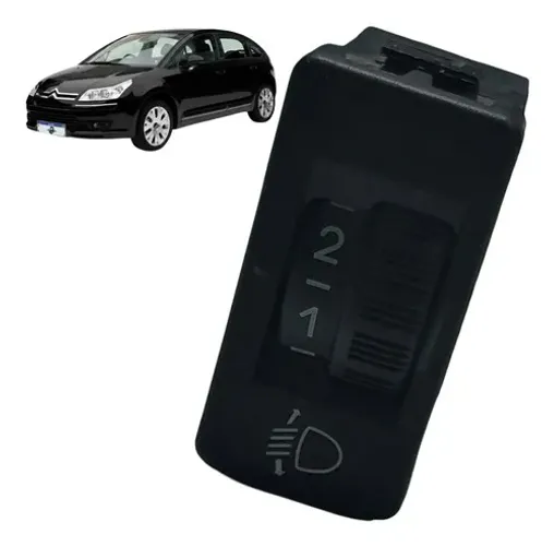 Botão Regulagem Altura Farol Citroen C4 Hatch 2011 1.6 Uzad0 Original
