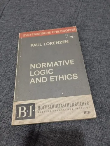 Livro Normative Logic and Ethics, de Paul Lorenzen