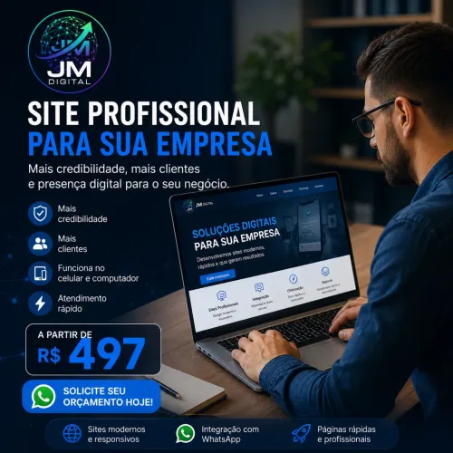Sites profissionais a partir de 297,00