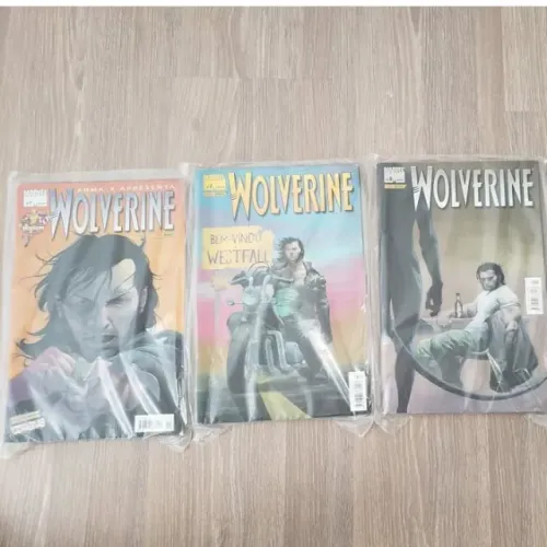 HQ Wolverine n° 1 a 3 - 1ª Série (2002) Panini - item de colecionador