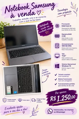 Notebook Samsung 