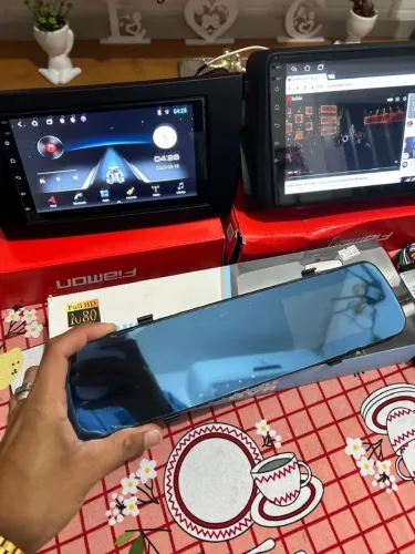 Retrovisor com câmera de ré 