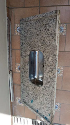 Pia de cozinha mármore 