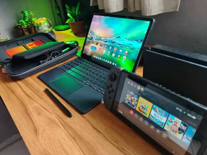 Samsung galaxy tab S9 + Nintendo switch v1 desbloqueado