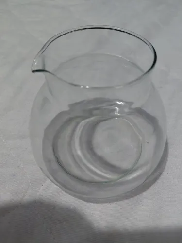 Vaso redondo de vidro simples