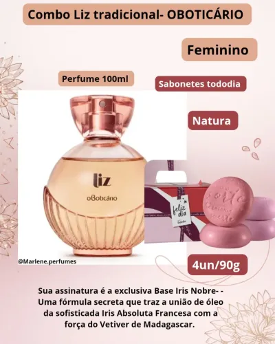 Combo Liz tradicional feminino- OBOTICÁRIO 