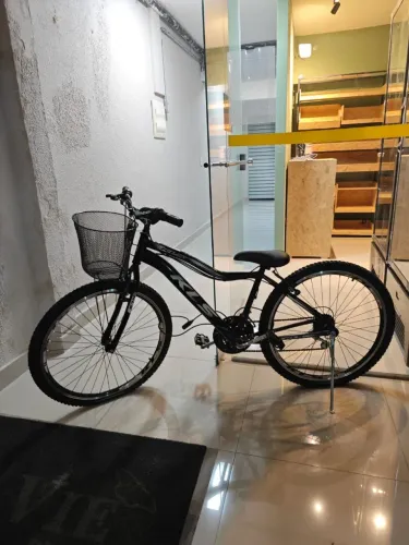 Bike Aro 26 Alumínio Kls Sport Gold Freio V-Brake Mtb 21 Marchas Feminina