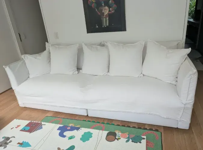 Sofa em tecido lavavel