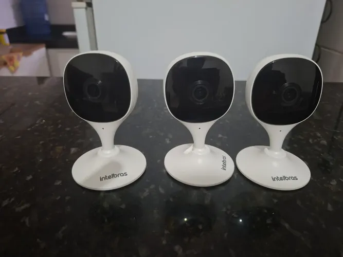 3 minicameras intelbras com wifi por 180,00