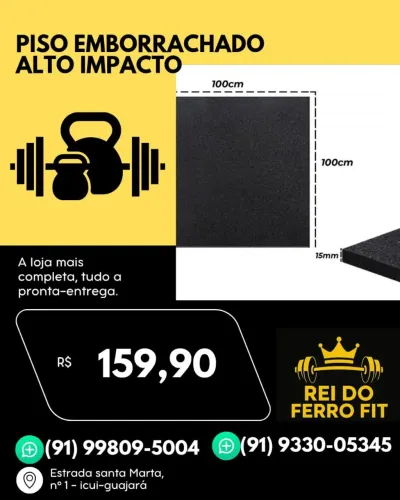 Piso emborrachado de alto impacto