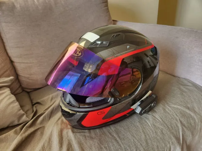 Capacete HJC 60 com Intercomunicador