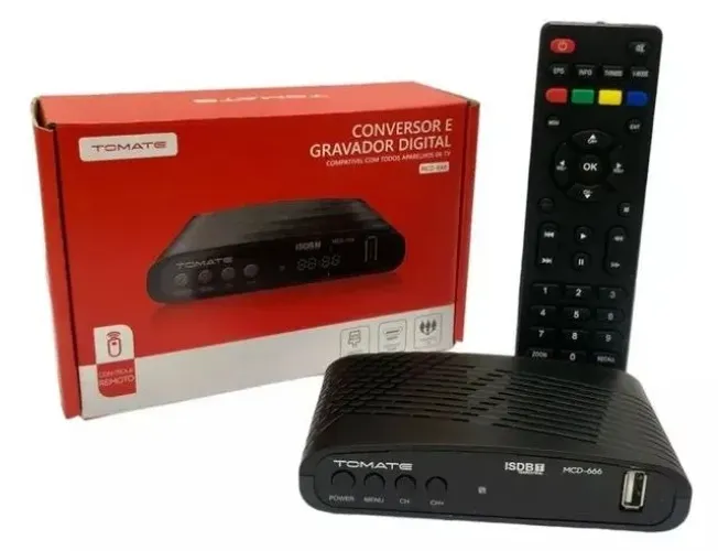 Conversor TV Digital Tomate MCD-666 Uhf Usb Hdtv