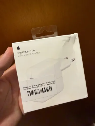 Carregador Fonte Turbo 35w Dual Usb-c Port - Original Apple