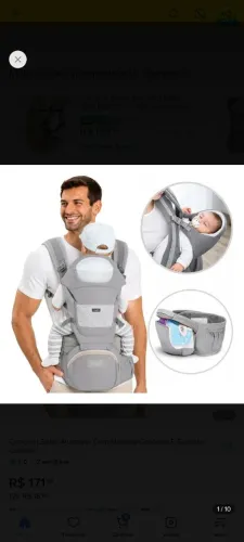 Canguru ergonômico.