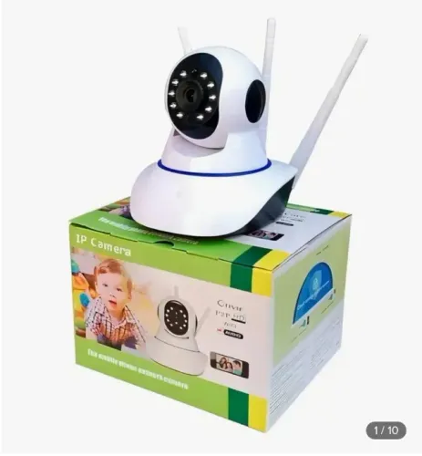 Câmera Ip 3 Antenas Wireless Wifi C/visão Noturna Cor Branco