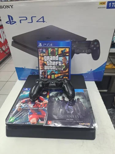 PS4 Slim - Com Garantia - Loja Física