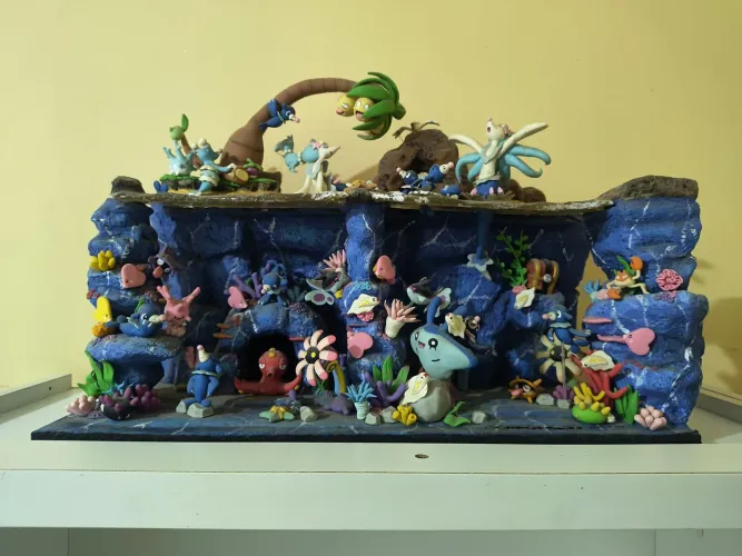 Escultura Biscuit Pokémon Tipo Água