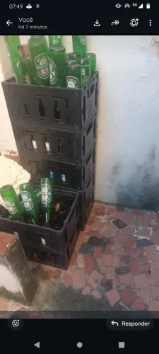 Caixa de cerveja cracudinha 