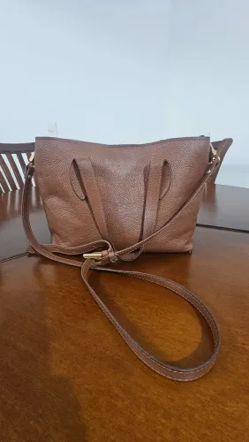 Bolsa couro marrom Raphaella Booz