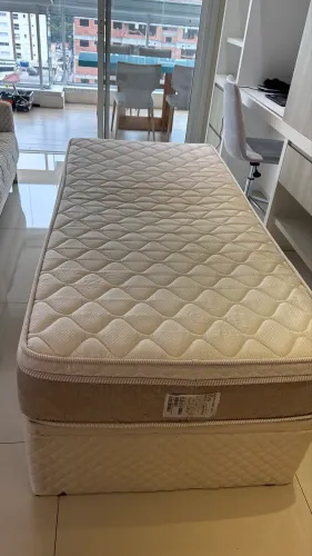 Cama Box + Colchão de Solteiro
