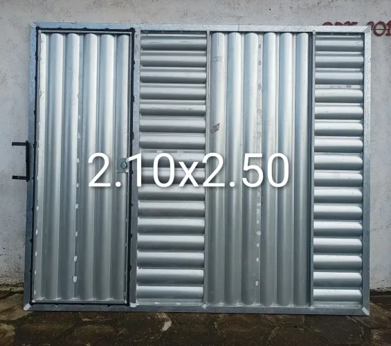 Grande oportunidade, portão galvanizado para garagem