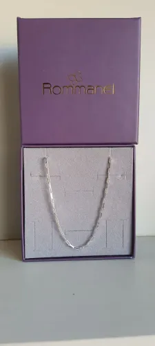 Corrente veneziana de prata 60 cm Rommanel