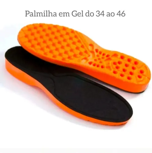 Palmilha ortopédica em Gel do N34 ao 46