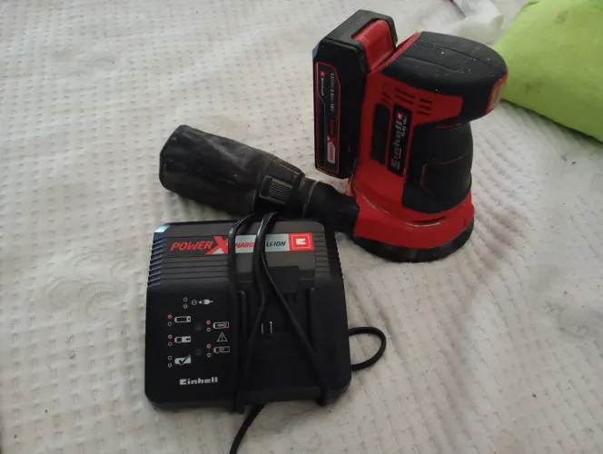 Lixadeira, a bateria 